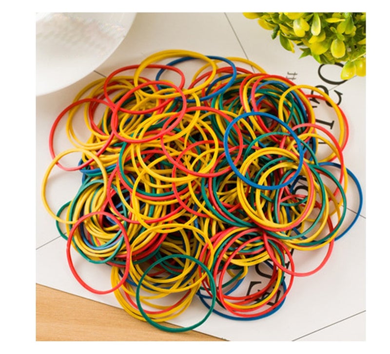 Hamosky Rubber Band Paper Bills Dollars Money Elastic Stretchable Bands 500Pcsï¼ŒSize 38mm /1.49 Inches (Multicolored) - Image 1